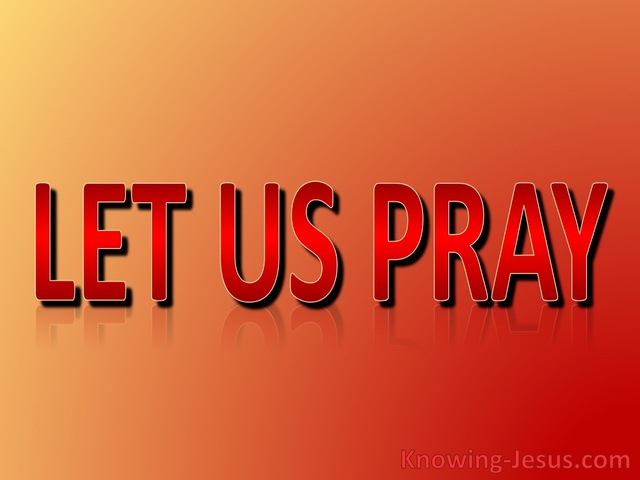 Let Us Pray (red)